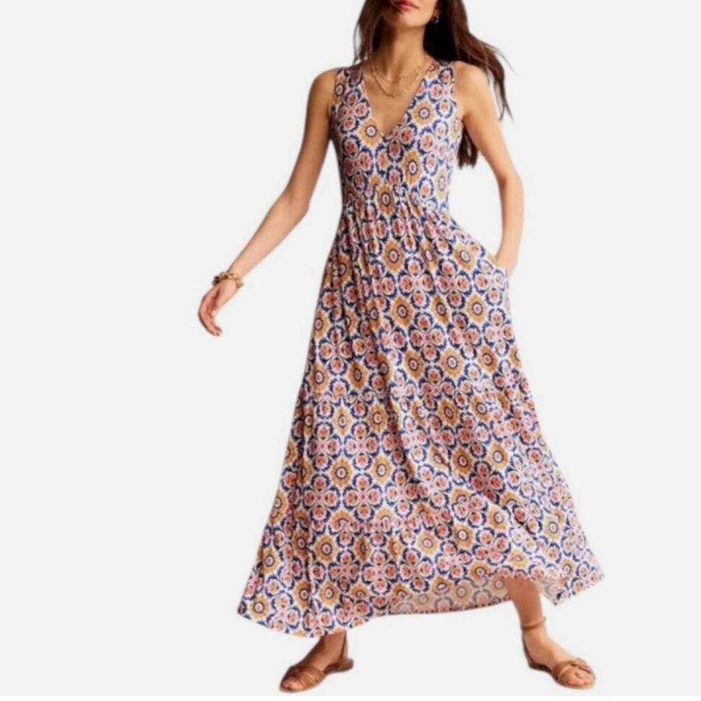 Boden Sylvia tiered jersey maxi dress